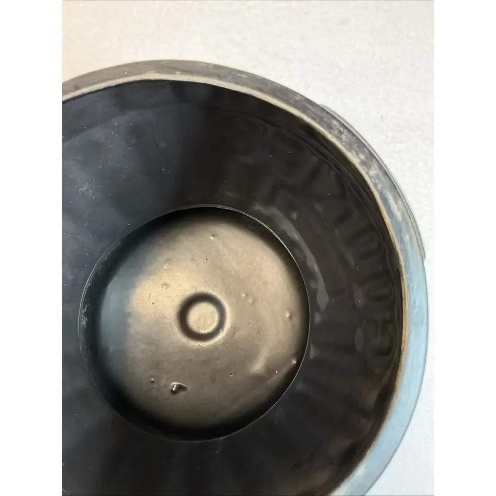 Black Pot Belly Stove Ceramic Cookie Jar c1960s Made in Japan 10.75